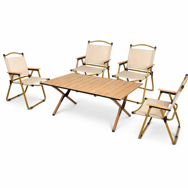 Набір розкладних туристичних меблів Kermit стіл 90&times;60&times;45 см та 4 складні стільці Oxford 600D 23062164 фото