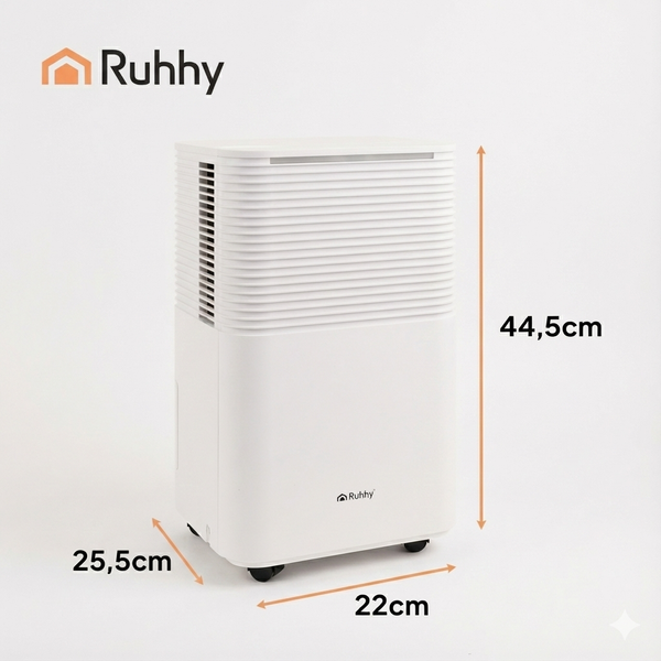 Осушувач повітря RUHHY DRYZIX 500 12 л/24 год з гігростатом та Wi-Fi 26498 фото