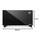 Електричний скляний обігрівач Kaminer Zelva 2500W WiFi Smart Life чорний 26572 фото 3